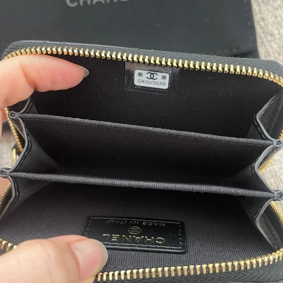 Chanel zip wallet coins purse - Picture 6 of 8